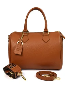 bauletto in pelle con tracolla 12866