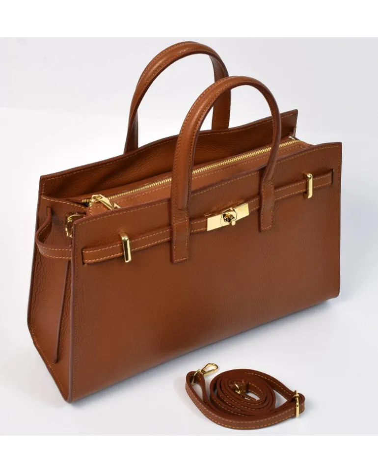Borsa a mano da donna misura grande in pelle Design elegante e spazioso art 12863