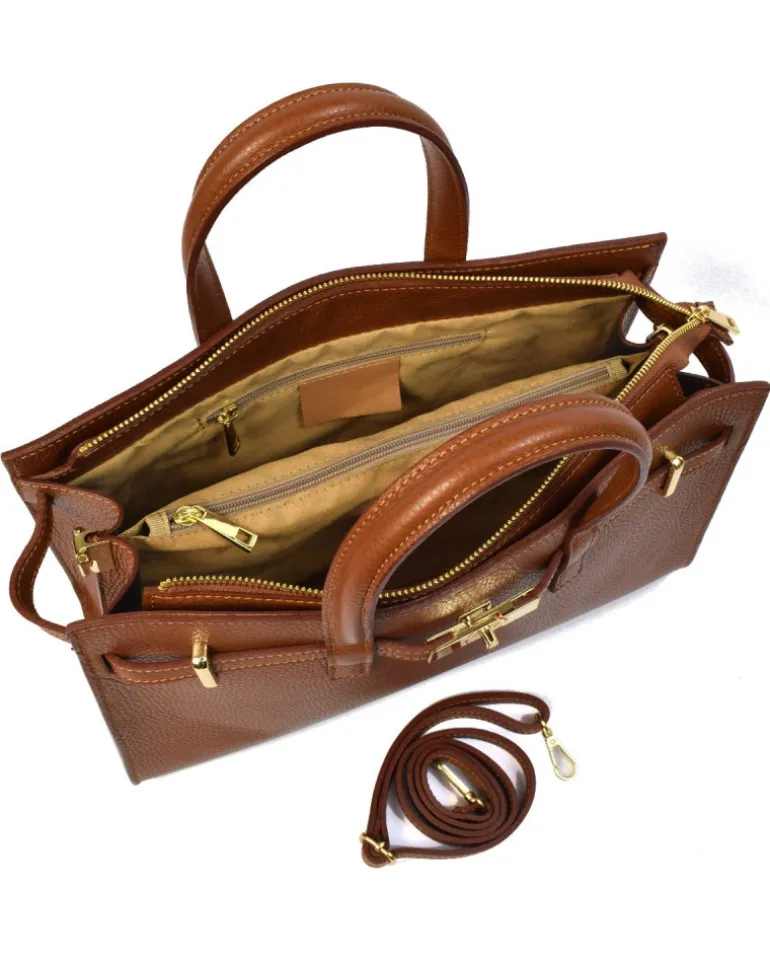 Borsa a mano da donna misura grande in pelle Design elegante e spazioso art 12863