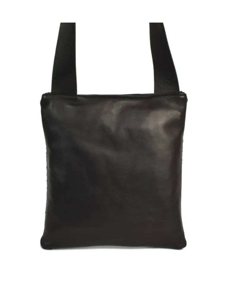 Borsa a tracolla in nappa intrecciata a mano articolo 1992_w