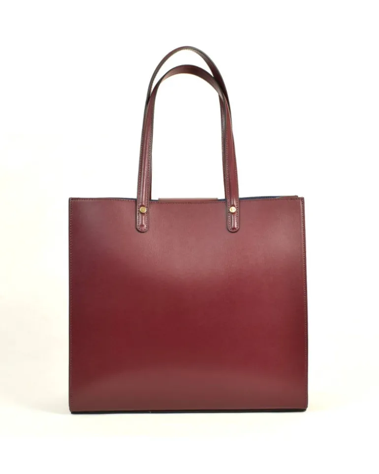Borsa shopping in pelle manico lungo art 12877
