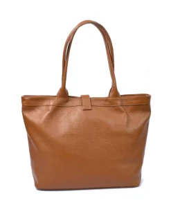 Borsa shopping media in pelle stampata art 12882