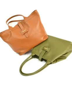 Borsa shopping media in pelle stampata art 12882
