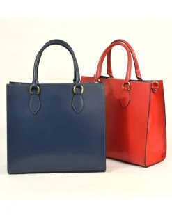 Borsa Tote in Pelle Artigianato Fiorentino manico corto art 12876