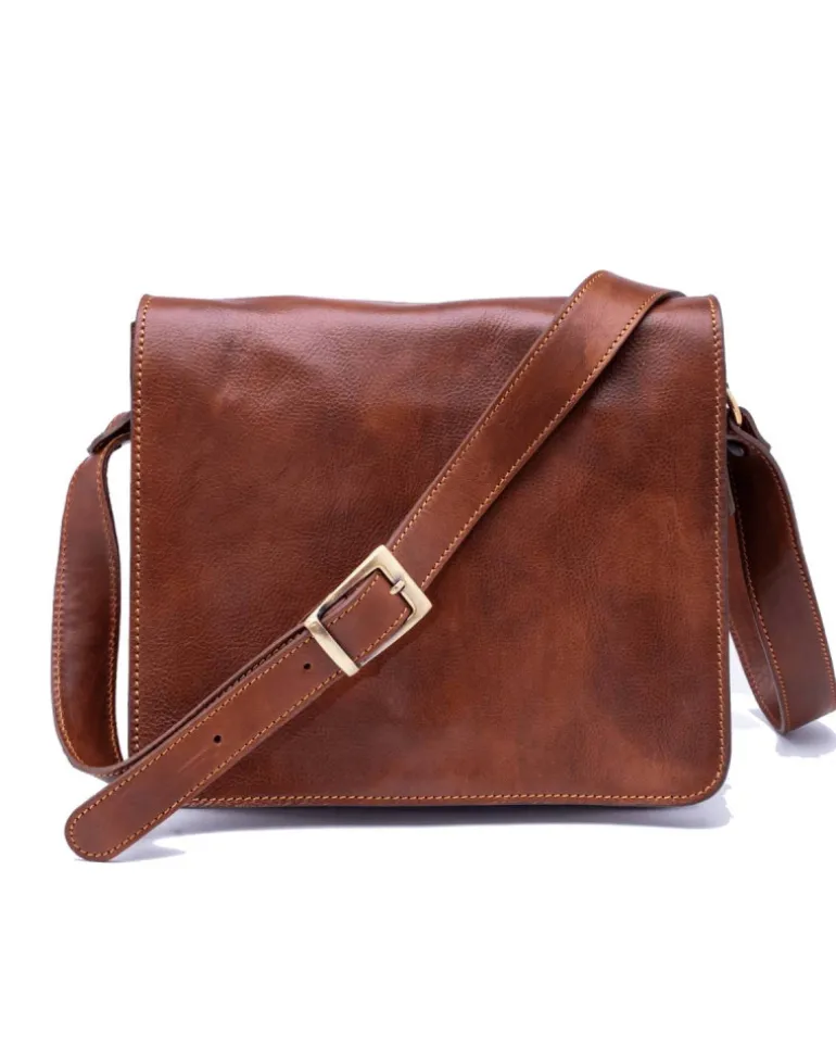Borsa uomo messenger in pelle di vacchetta misura piccola art 224531