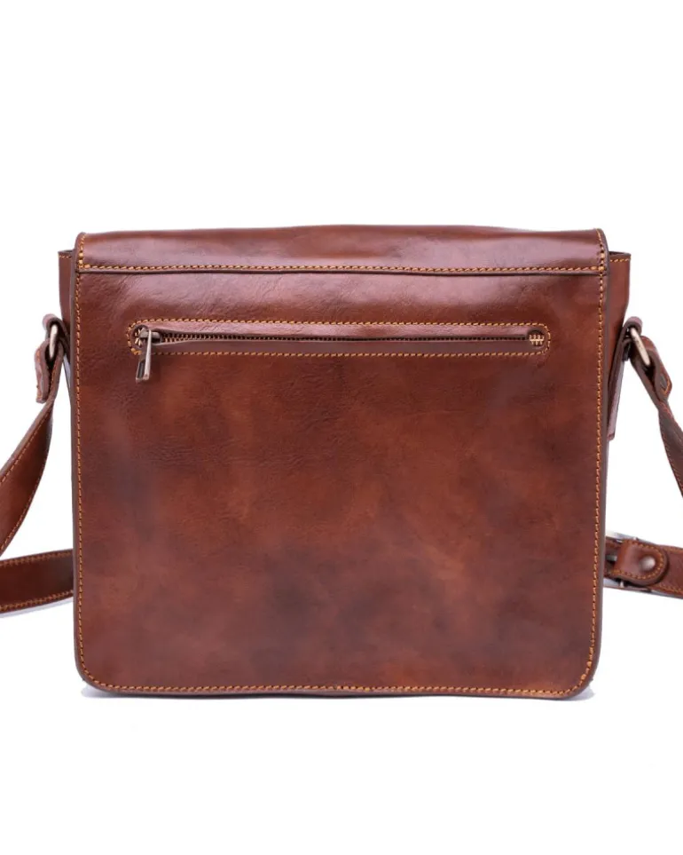 Borsa uomo messenger in pelle di vacchetta misura piccola art 224531