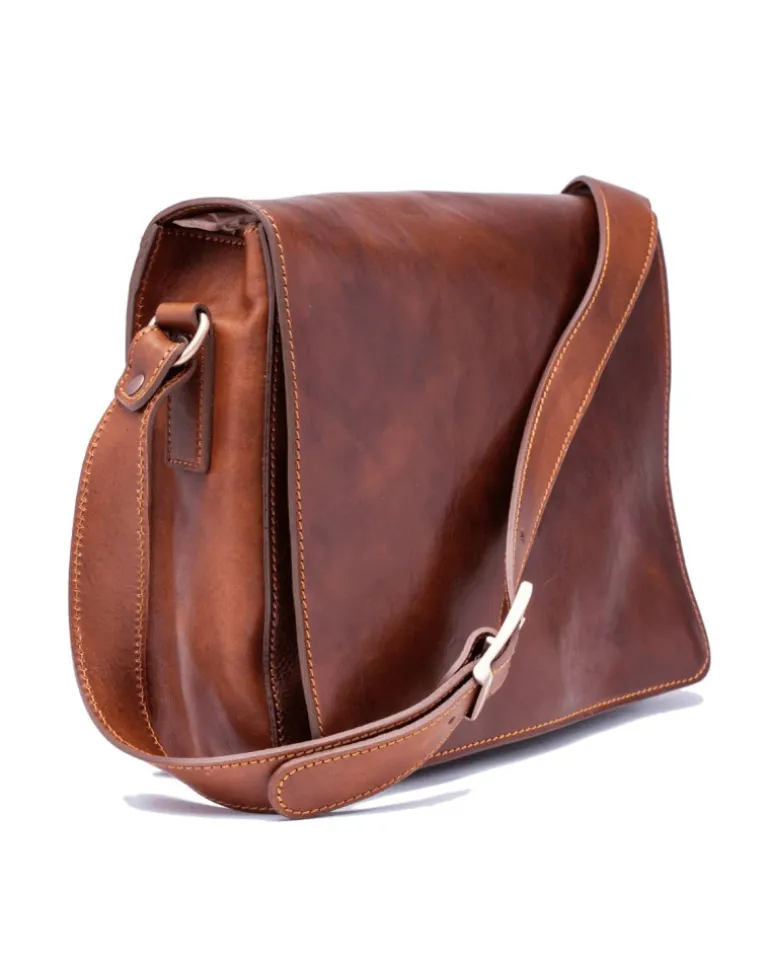 Borsa uomo messenger in pelle di vacchetta misura piccola art 224531