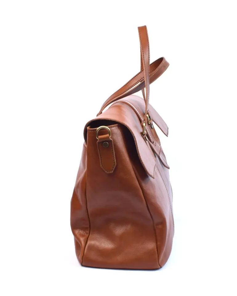 Borsa weekend pelle vacchetta vegetale art 224066
