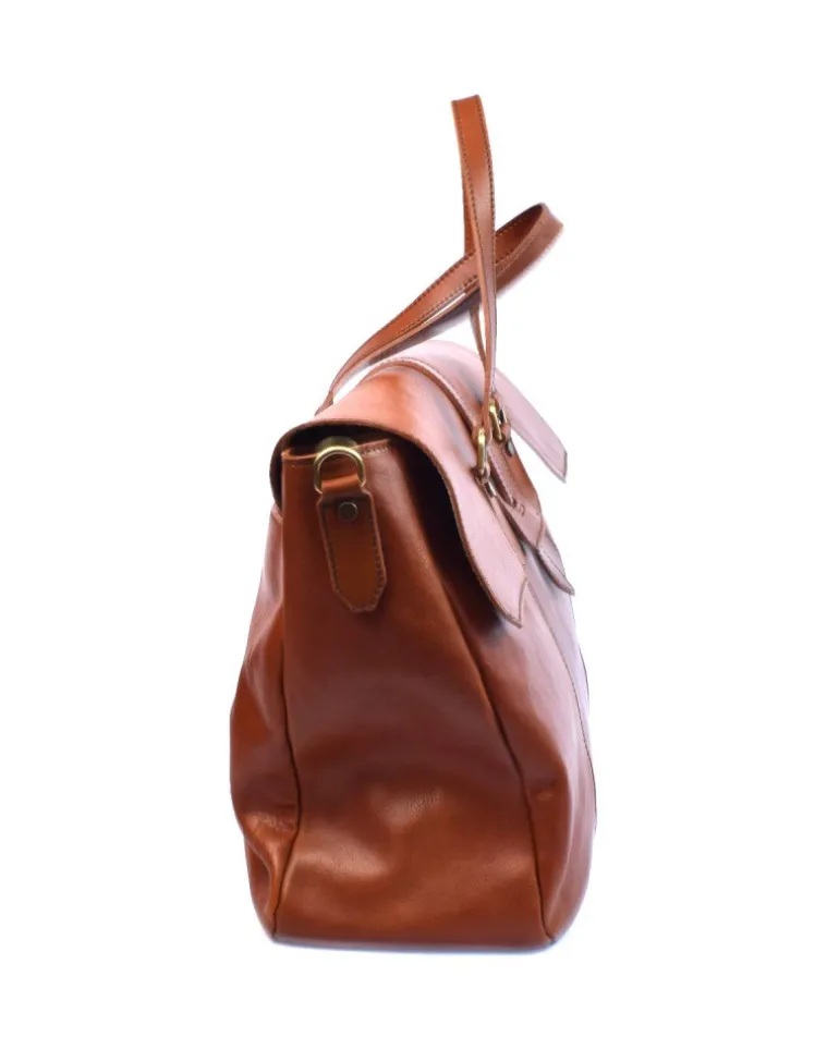 Borsa weekend pelle vacchetta vegetale art 224066