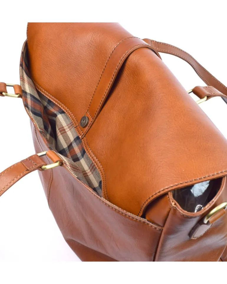 Borsa weekend pelle vacchetta vegetale art 224066