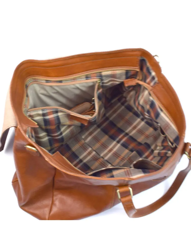Borsa weekend pelle vacchetta vegetale art 224066