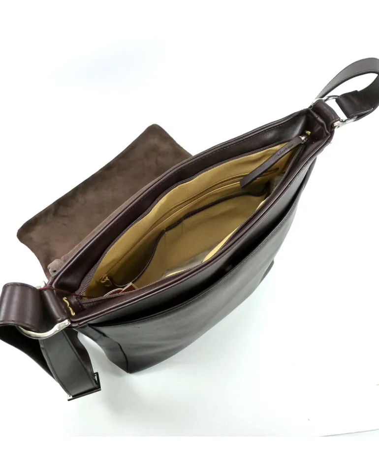 Borse in pelle artigianali modello messenger in vitello art 1982