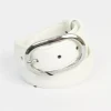 cintura donna in pelle di vitello stampato con cuciture art 604530