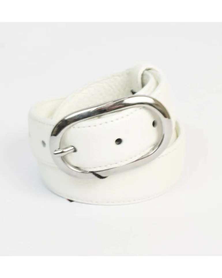 cintura donna in pelle di vitello stampato con cuciture art 604530