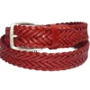 cintura in cuoio intrecciata a mano stile casual art 6TRECCIA