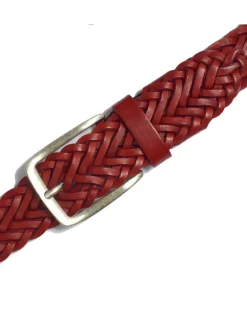 cintura in cuoio intrecciata a mano stile casual art 6TRECCIA