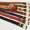 cintura unisex in pelle con fibbia in ottone art 6411035 bicolore