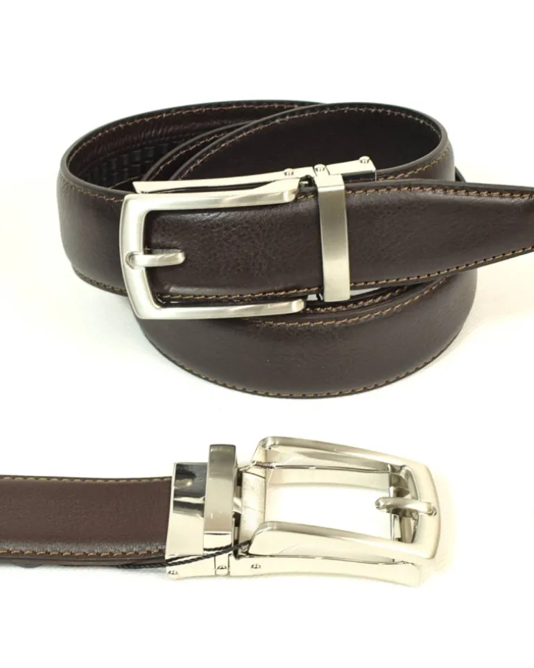 Cintura Uomo in pelle con fibbia automatica art 6230135