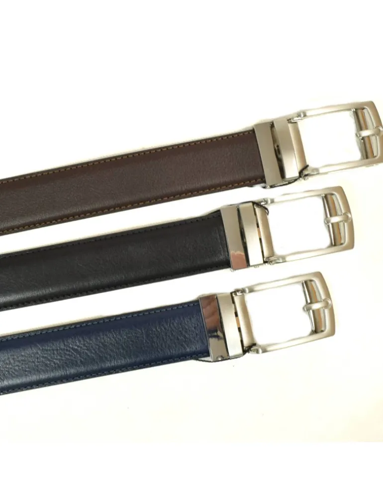Cintura Uomo in pelle con fibbia automatica art 6230135