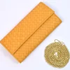 Clutch Intrecciata in Pelle colorata con Catena Dorata art 1820_w