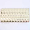 Clutch Intrecciata in Pelle nappa e metallizzato con Catena Dorata art 1820_wdmet