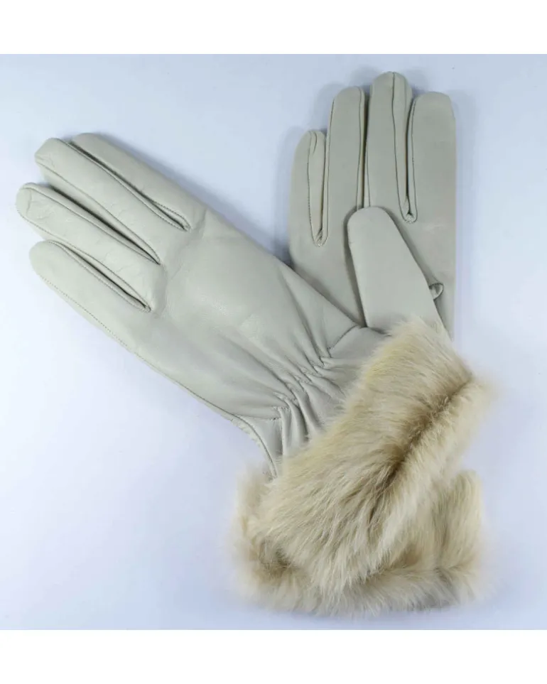 guanti donna con pelliccia art 5pell