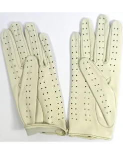 guanti in pelle da donna crema da guida art 8K32D