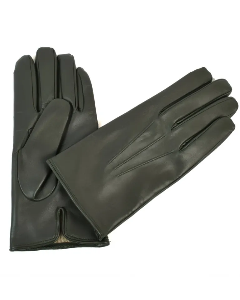 Guanti in pelle da uomo touch screen fodera lana art 81U03 touch