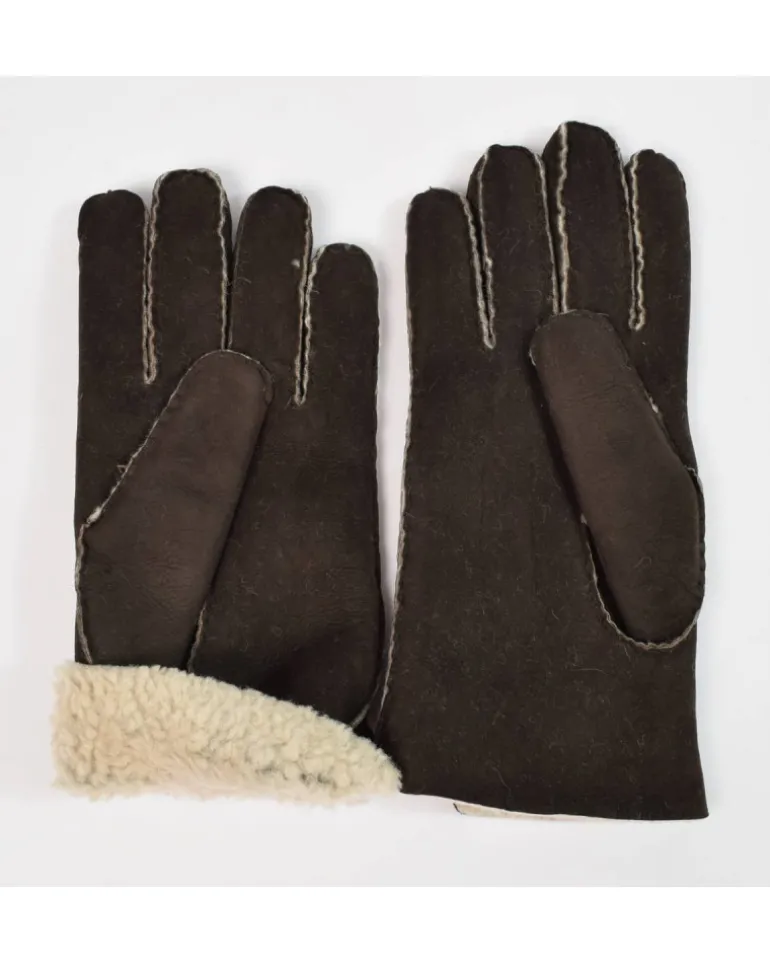 Guanto Uomo in pelle Montone scamosciato mod merino_u