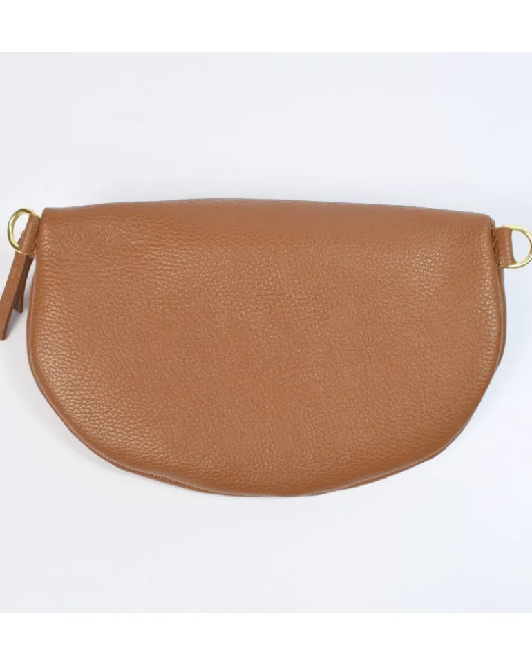 Marsupio a tracolla in pelle grande accessori oro art 1981or