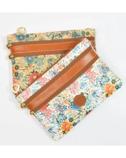 Pochette a bustina con 3 cerniere misura media art 1752 blanc