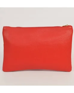 Pochette grande con 3 cerniere in pelle stampata art 1753