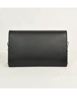 pochette in pelle grana dollaro con catena art 12883