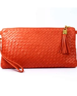 Pochette intrecciata con maniglia art 1710
