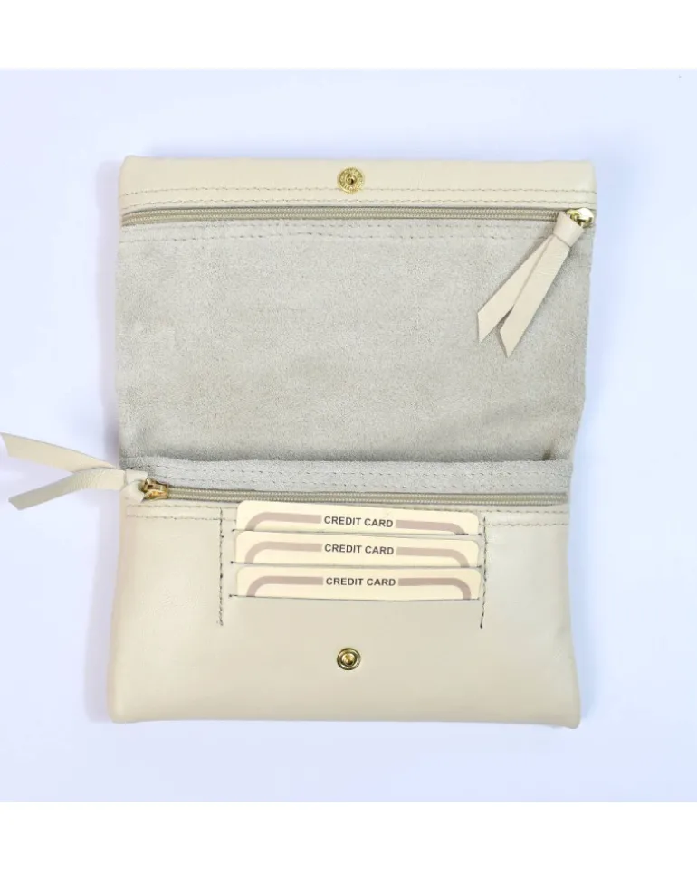 Pochette morbida intrecciata bicolore art 1719wdmet