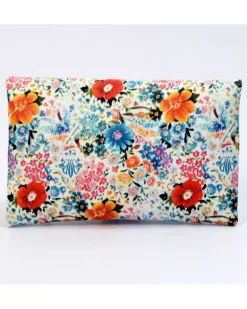 Pochette pelle fiori media con tracolla art 1730_bla
