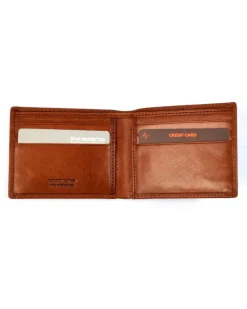 Portafogli classico in vacchetta vegetale 6 tasche carte art 6KT005