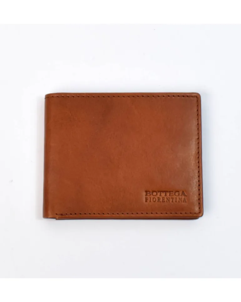 Portafogli classico in vacchetta vegetale 6 tasche carte art 6KT005