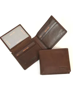 Portafoglio da uomo in pelle vegetale con pattina art 6KT018
