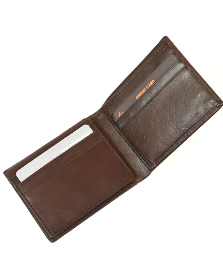 Portafoglio da uomo in pelle vegetale con pattina art 6KT018