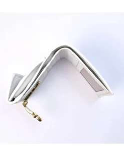 Portafoglio intrecciato bicolore clip compatto con portamonete art 1662_wdmet