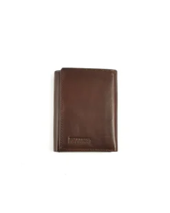 Portafoglio unisex a tre ante con portamonete in pelle vegetale  art 6kt024