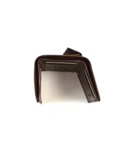 Portafoglio unisex a tre ante con portamonete in pelle vegetale  art 6kt024