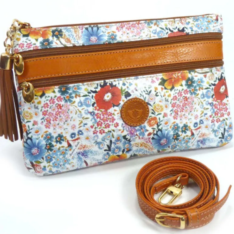 Pouchette 3 cerniere media con tracolla art 1732