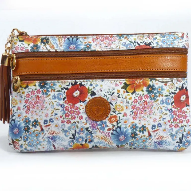 Pouchette 3 cerniere media con tracolla art 1732