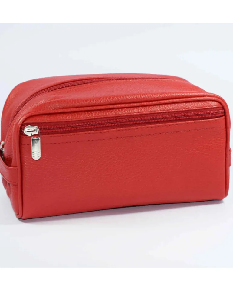 trousse rosso da uomo in pelle art 1764