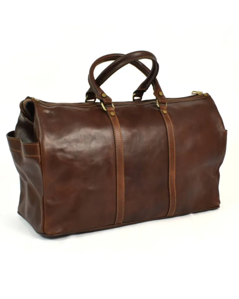 Viaggia con eleganza con borsone in pelle fatta a mano a Firenze art 224546