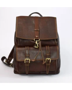Zaino grande in pelle di vacchetta art 224565