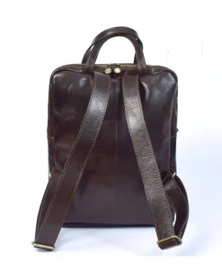 zaino in pelle unisex porta pc in pelle vacchetta finitura lucida art 17zainoxl_valu